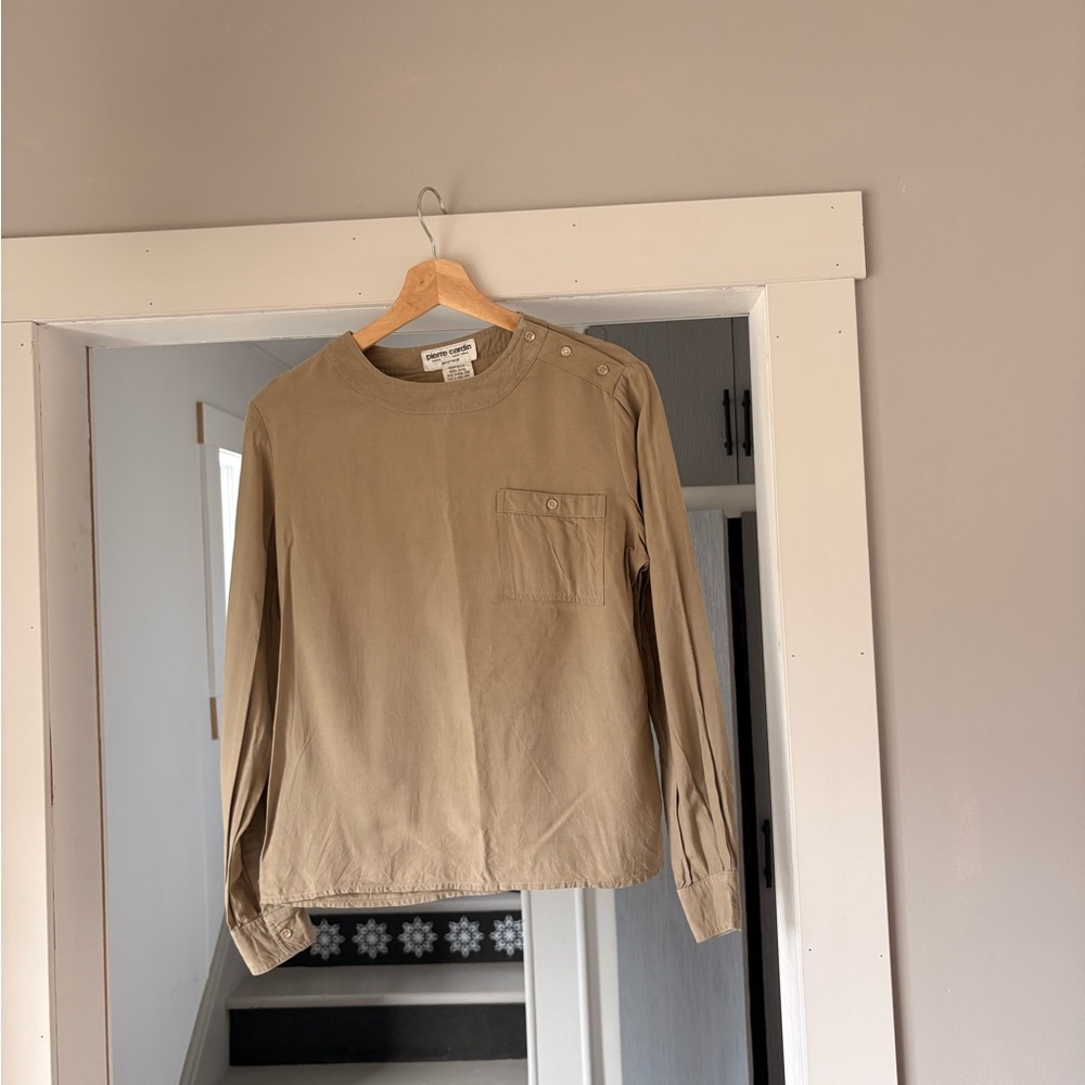 Pierre Cardin Beige Long Sleeve Shirt